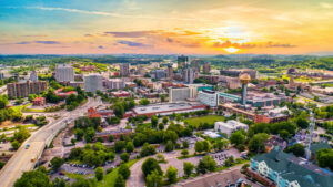 Ariel view of Knoxville